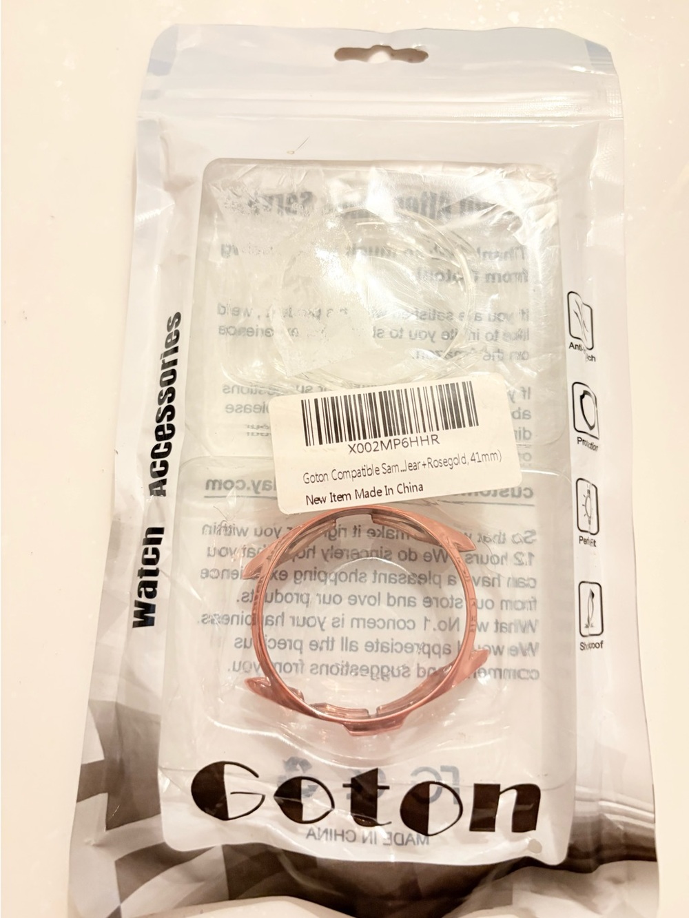 Goton Anti-Scratch Protector Case for Samsung Galaxy Watch
4 41mm Rose Gold